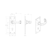 LUDLOW™  Traditional Lever on Lock Plate - Image 2